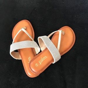 Palm Silver Sandals